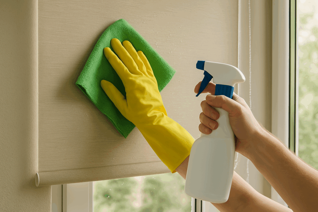 Rolgordijn schoonmaken