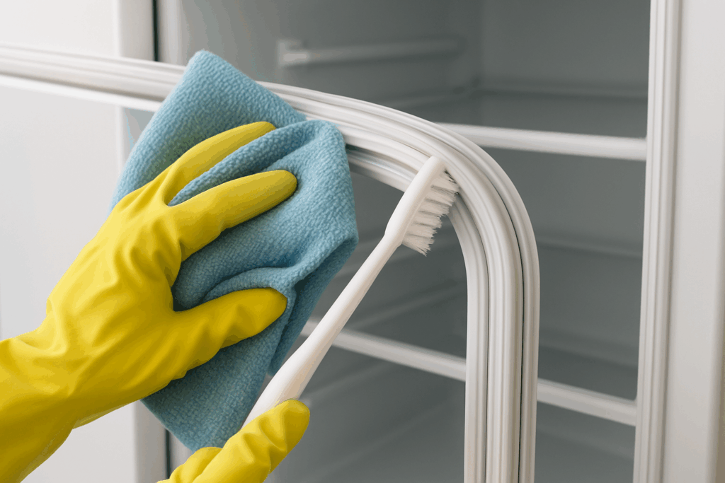 Rubbers koelkast schoonmaken