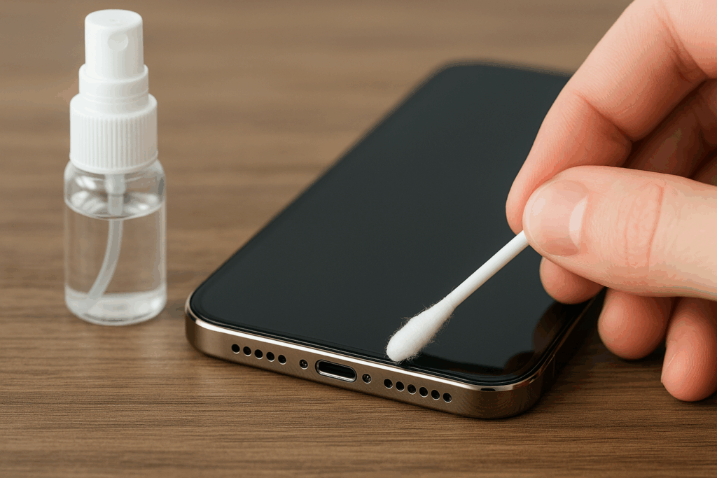 Microfoon iPhone schoonmaken