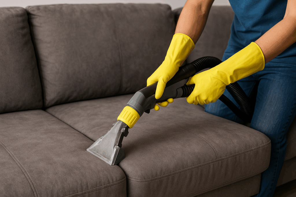 Microvezel bank schoonmaken