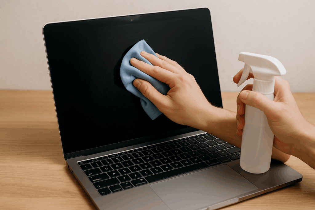 MacBook scherm schoonmaken