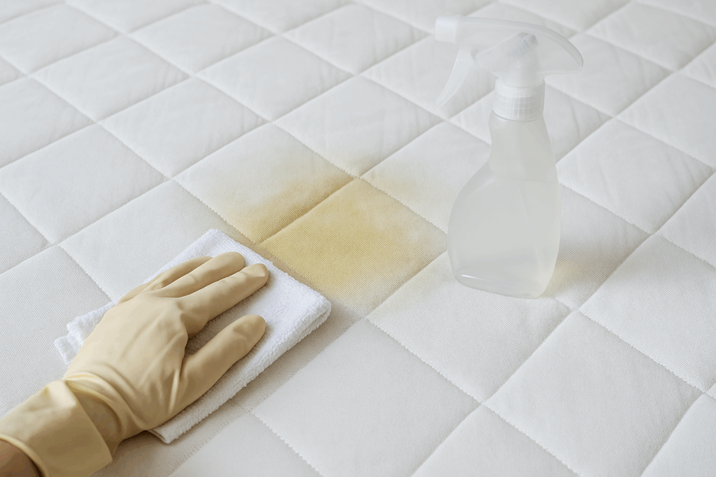 Matras schoonmaken urine