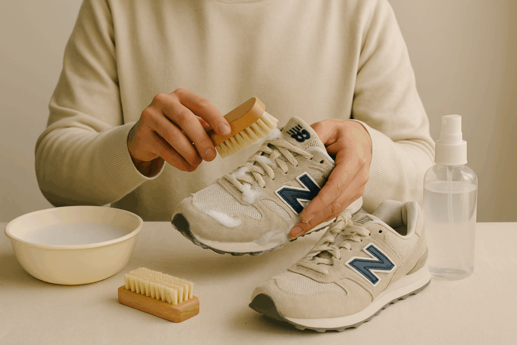 New Balance schoonmaken
