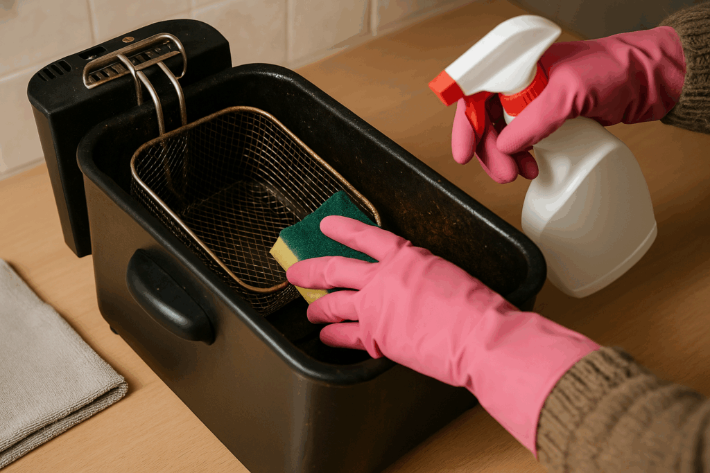 Oma Weet Raadt frituurpan schoonmaken