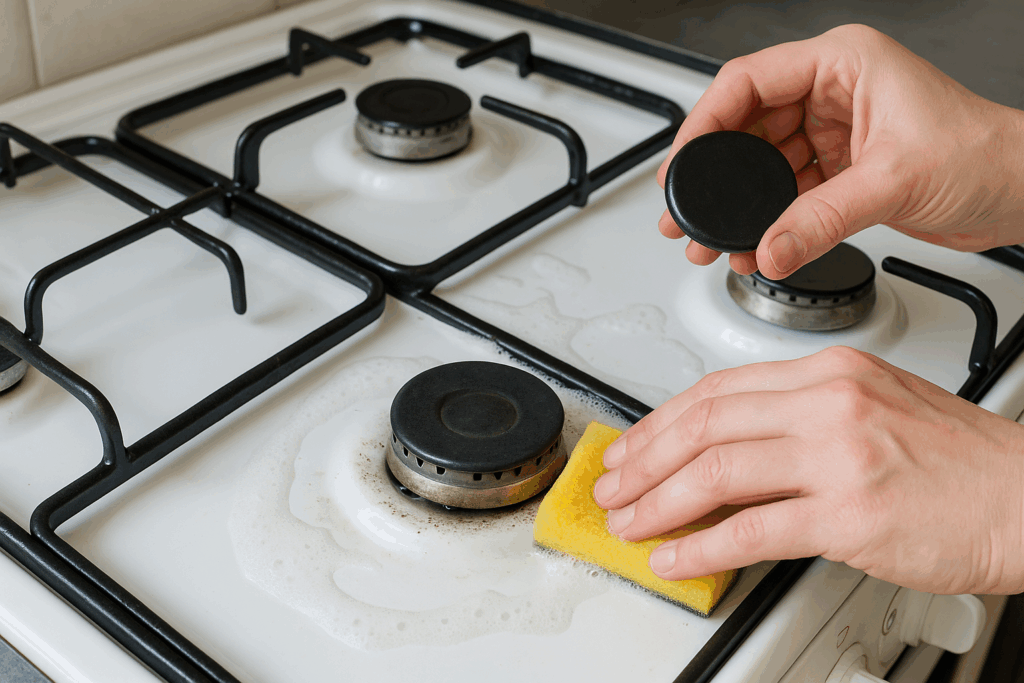 Oma Weet Raadt gaspitten schoonmaken