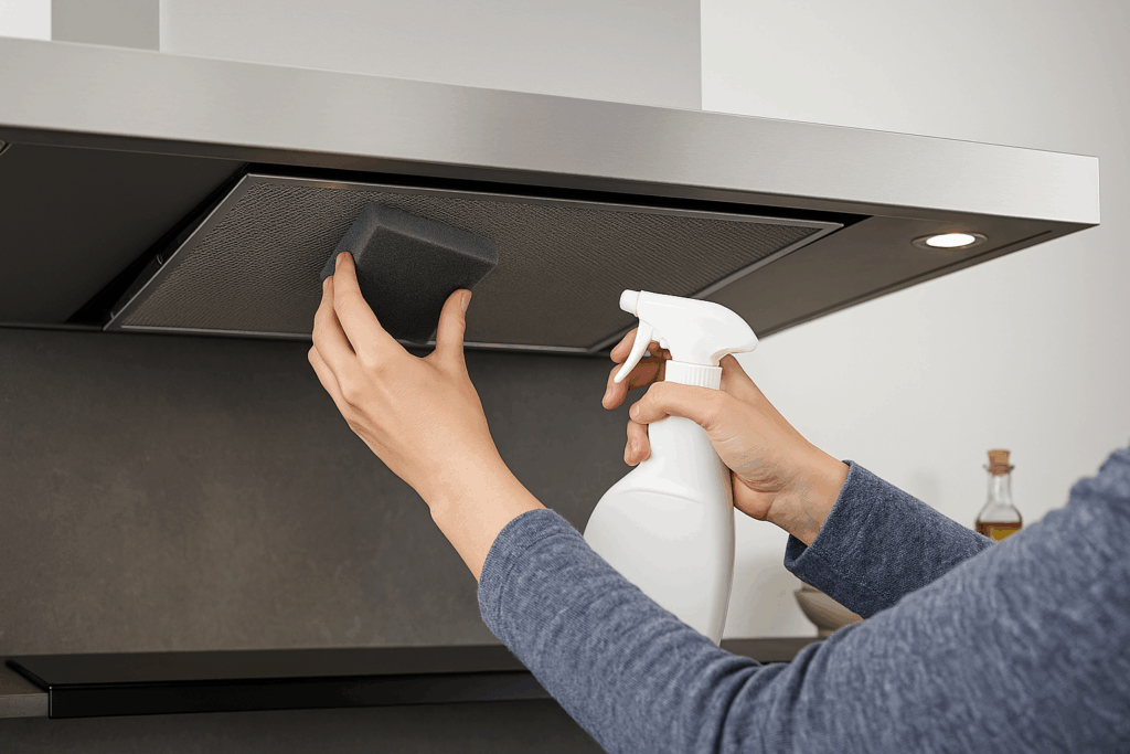 Novy afzuigkap schoonmaken