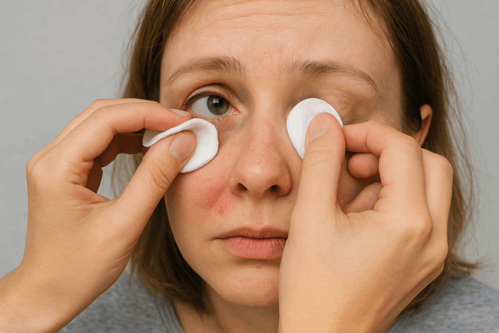 Ontstoken oog schoonmaken