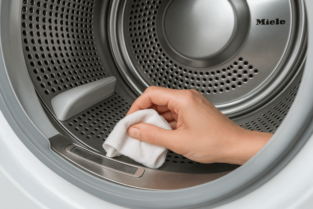Miele droger sensor schoonmaken