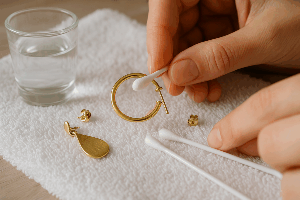 Oorbellen schoonmaken