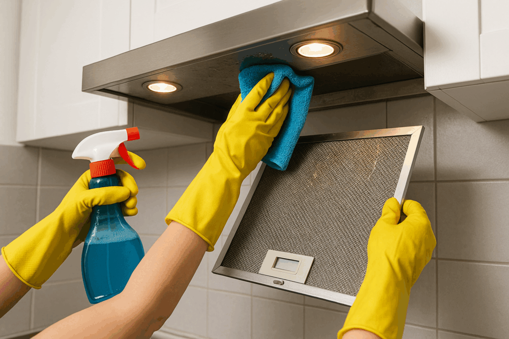 Motor afzuigkap schoonmaken