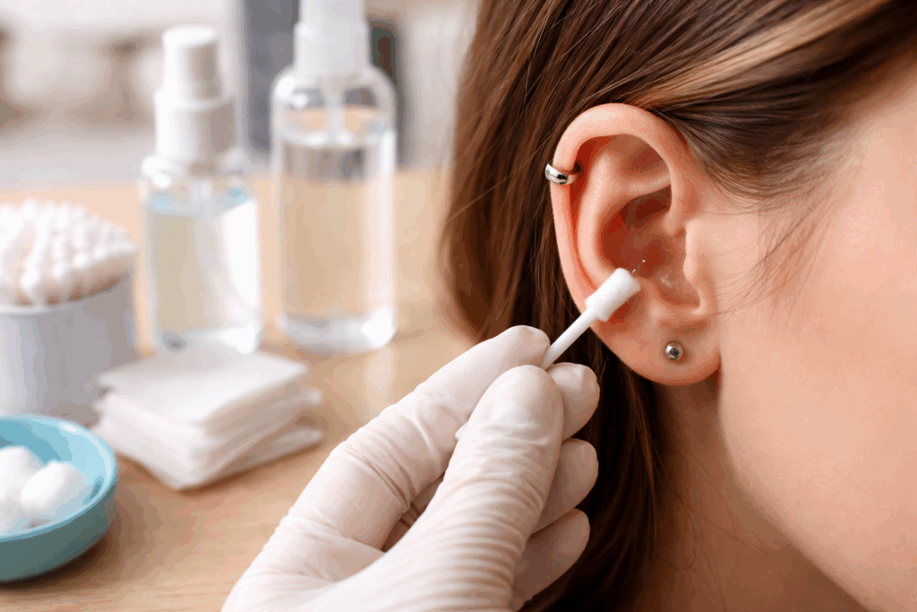 Piercing schoonmaken