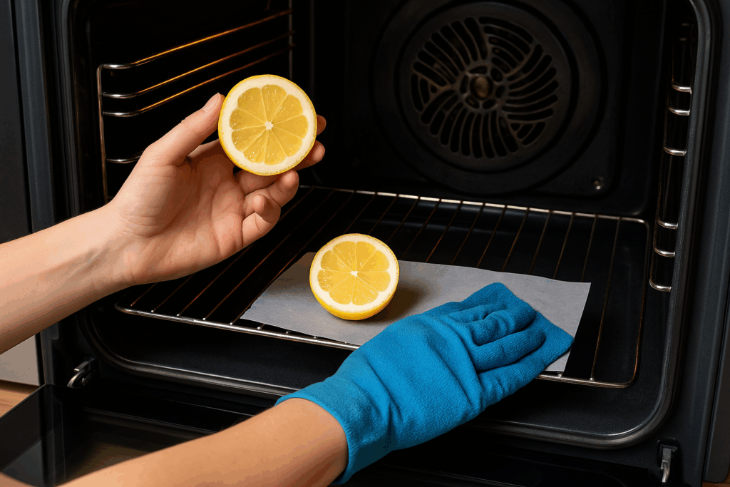 Oven schoonmaken citroen
