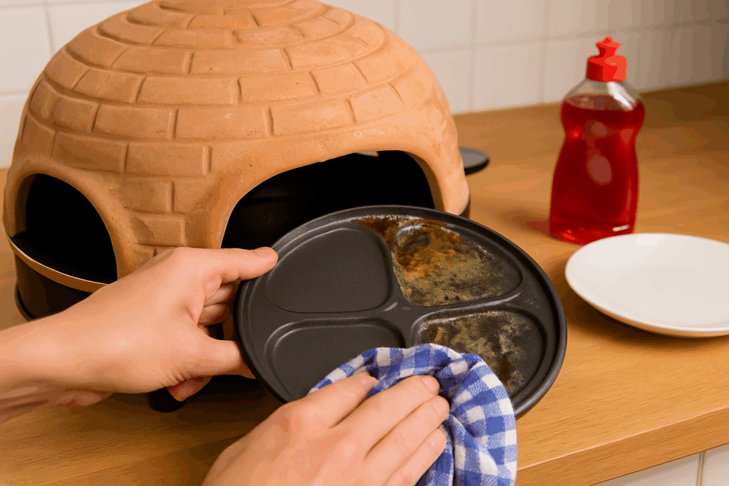 Pizzarette schoonmaken