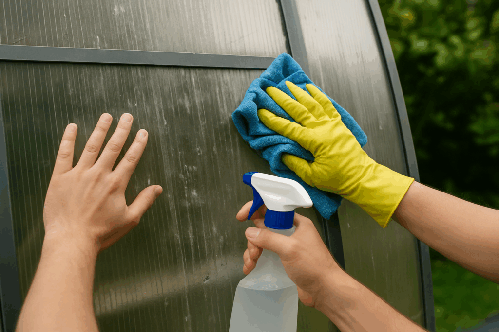 Polycarbonaat schoonmaken