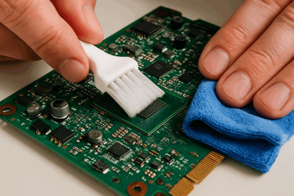 Printplaat schoonmaken