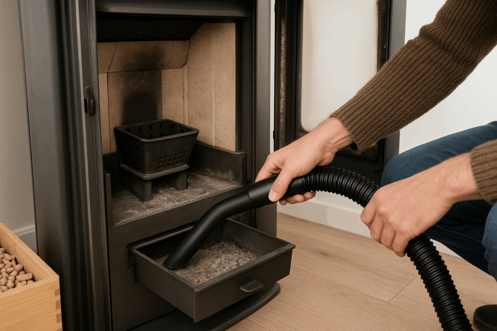 Pelletkachel schoonmaken