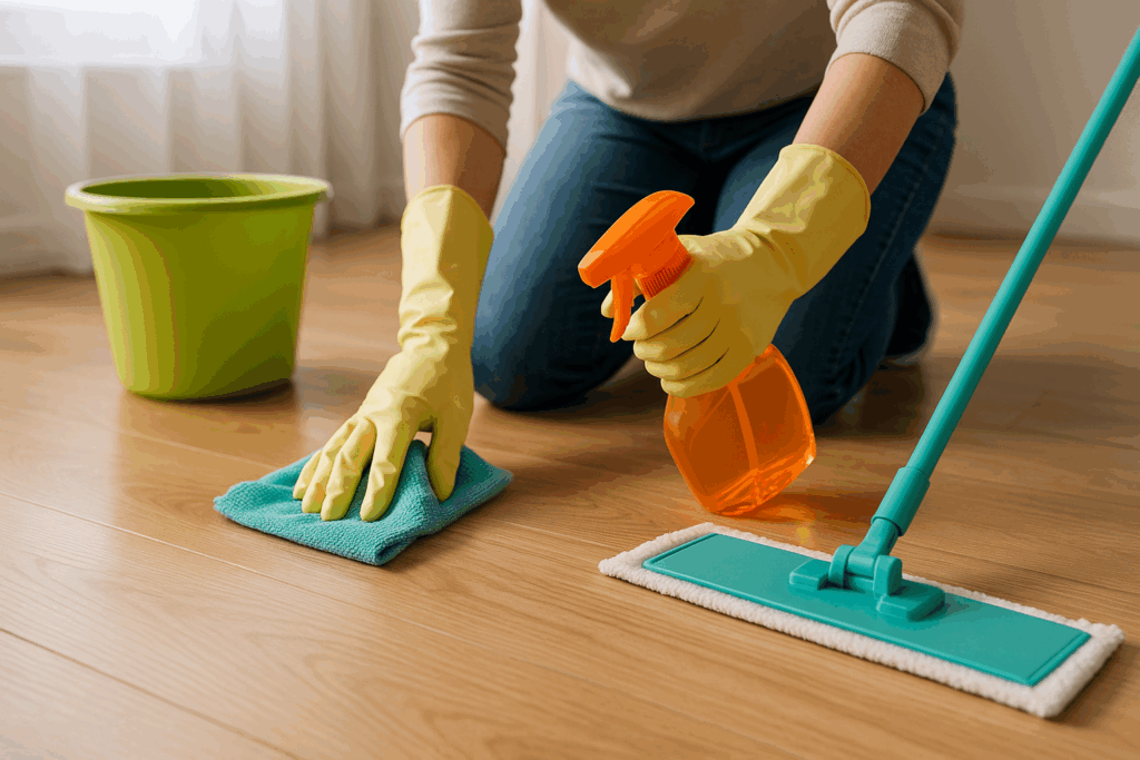 Parketvloer schoonmaken