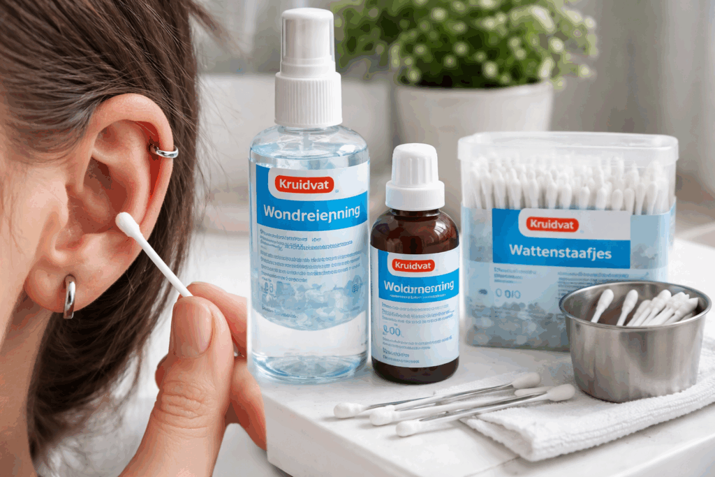 Piercing schoonmaken Kruidvat