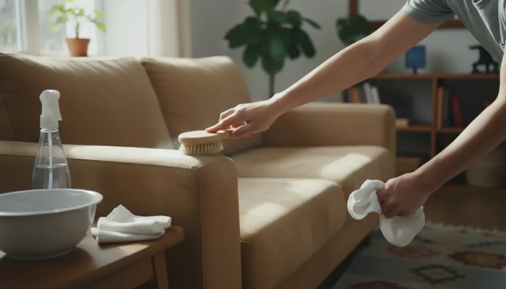 Suède bank schoonmaken: zo krijg je vlekken eruit én blijft je bank langer mooi