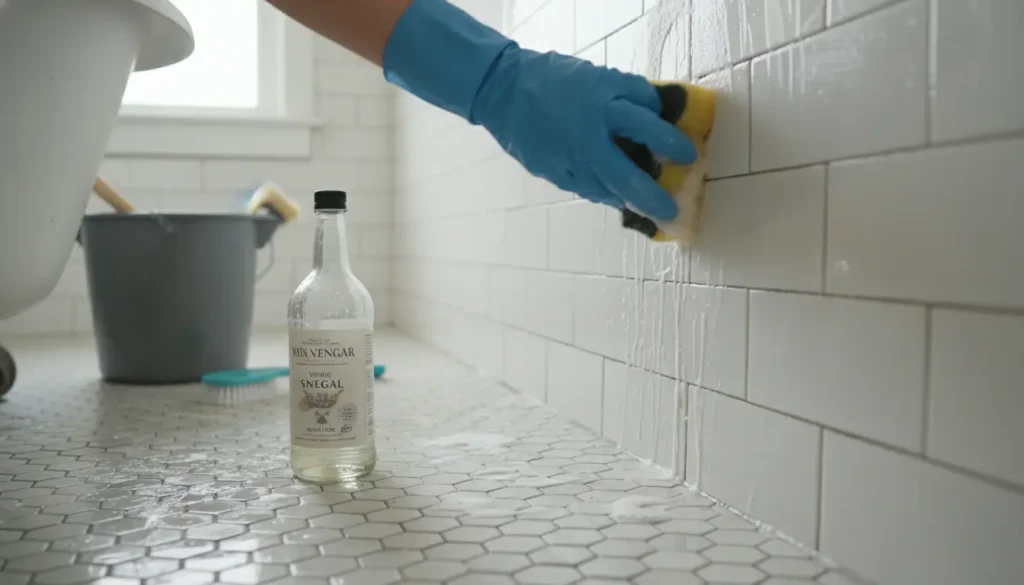 Tegels schoonmaken met azijn: zo doe je het veilig (en wanneer je het beter laat)