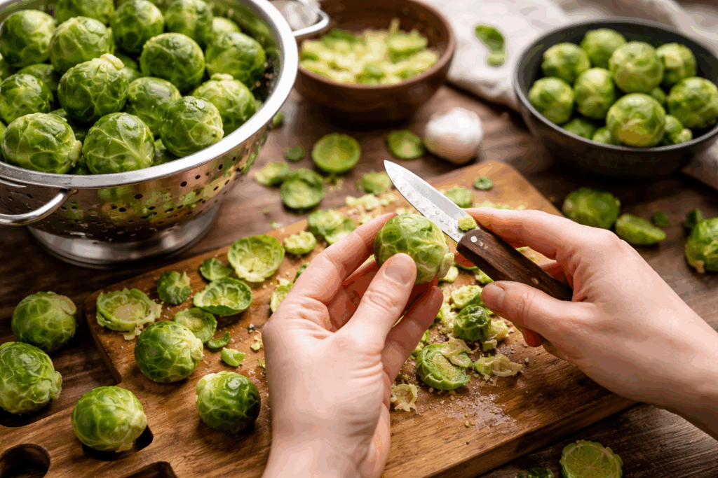 Spruitjes schoonmaken