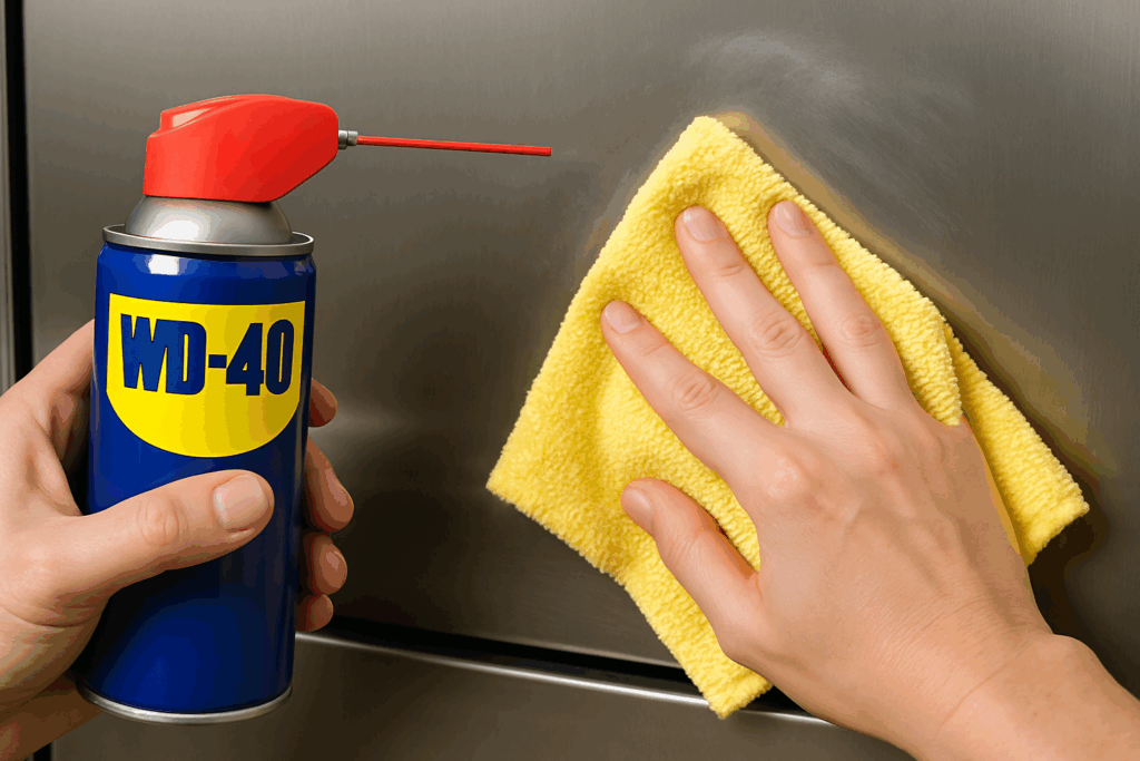 RVS schoonmaken met WD40