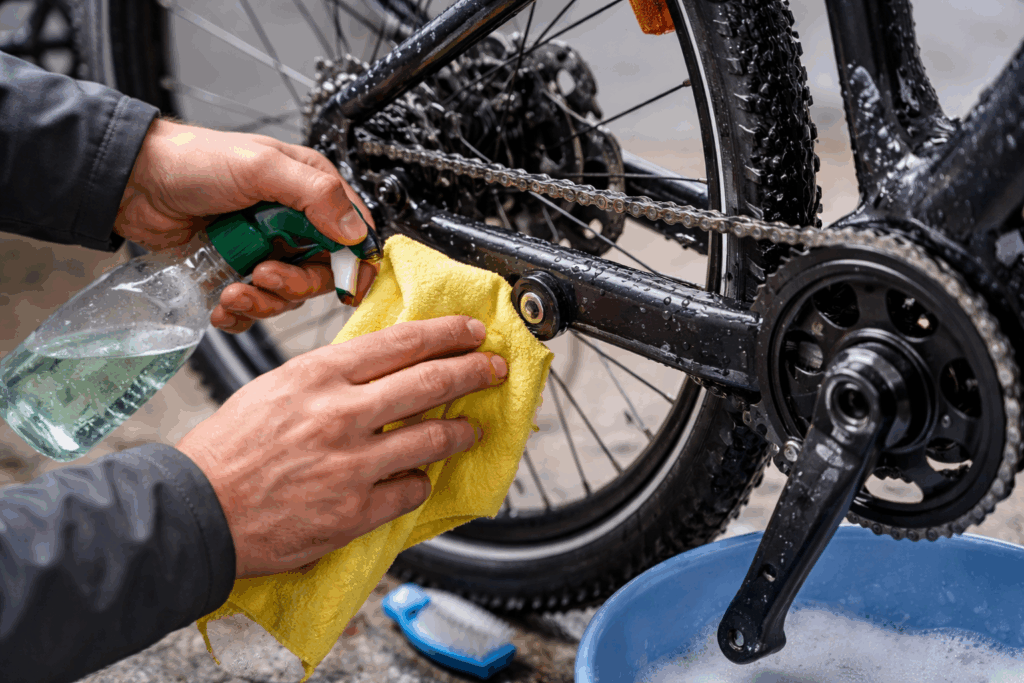 Sensor elektrische fiets schoonmaken