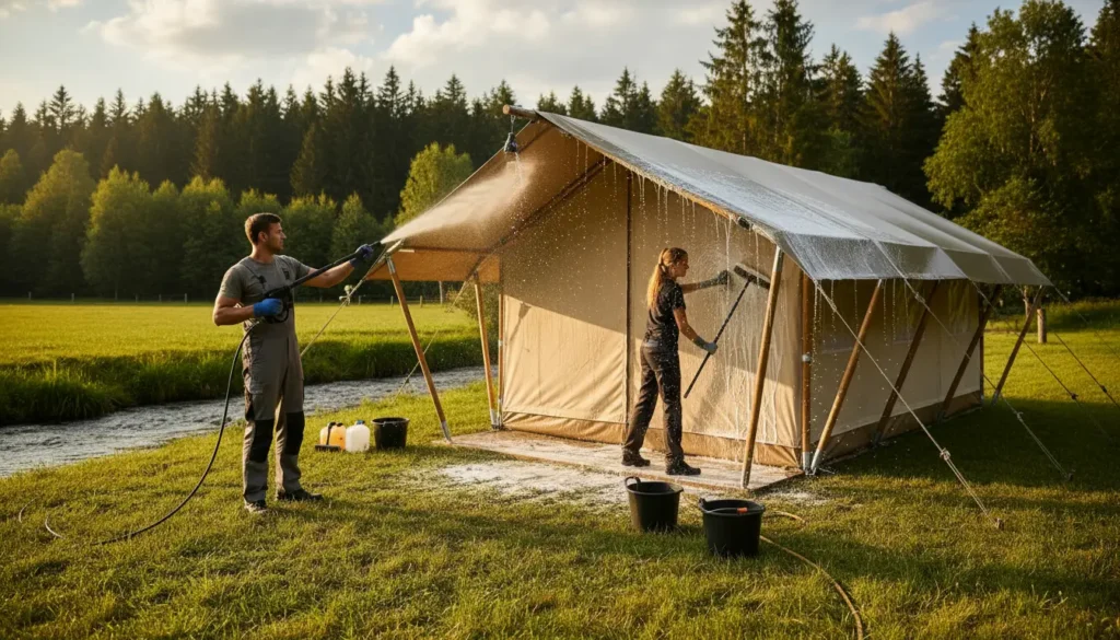 Tent laten schoonmaken: zo krijg je je tent weer fris, waterdicht en klaar voor het volgende seizoen
