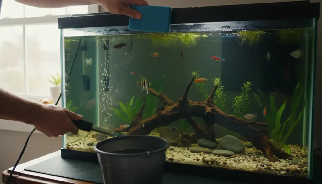 Aquarium schoonmaken met vissen erin: zo doe je het veilig en zonder stress