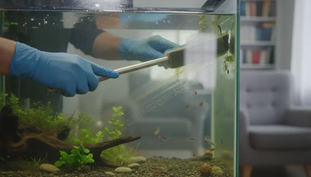 Binnenkant aquarium schoonmaken: een helder aquarium in 6 praktische stappen (zonder de balans te slopen)